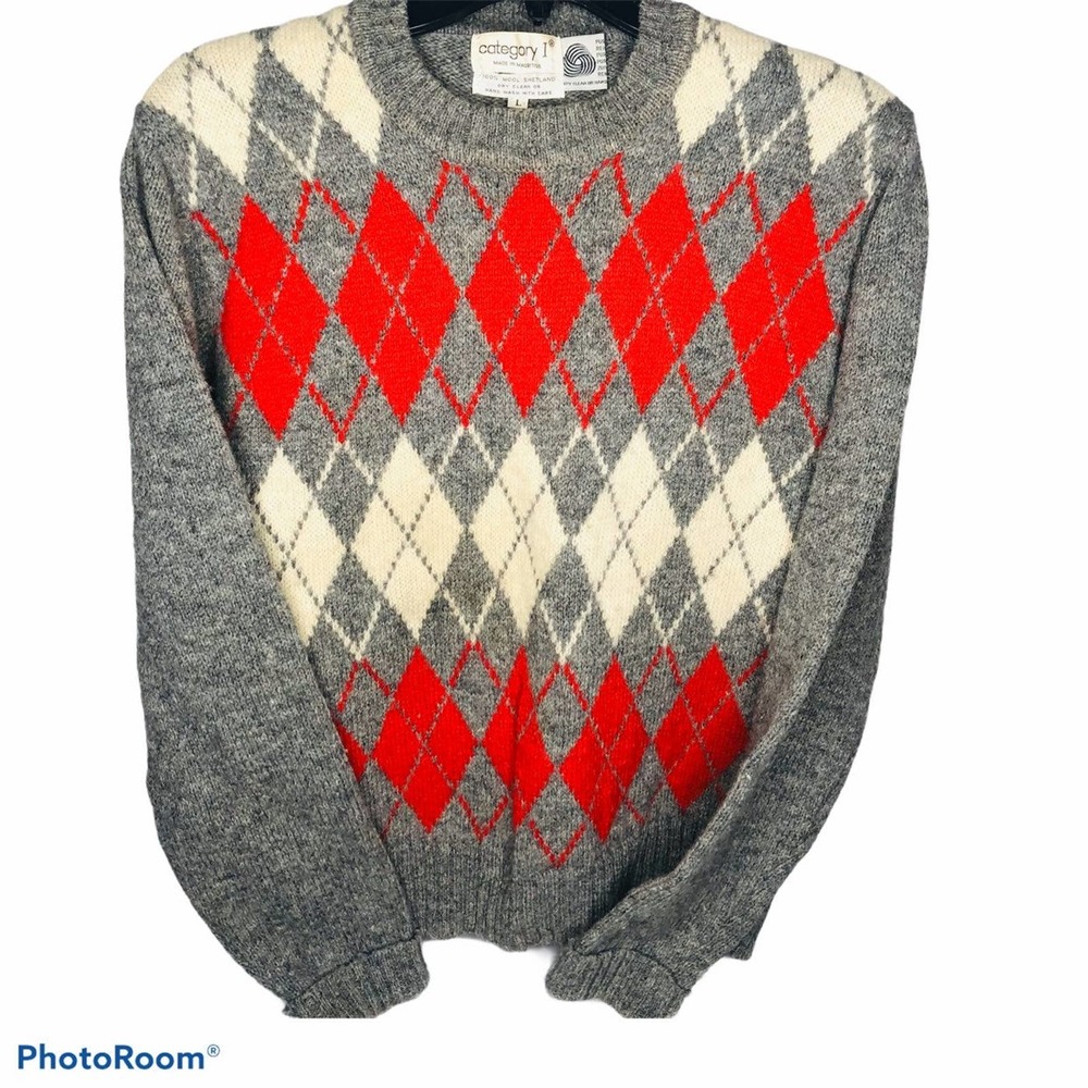 Vintage 100% Wool Shetland sweater